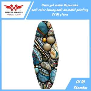 Cover Jok Sarung Jok Motor Dozeuscka Anti cakar kucing anti air motif printing CV01 Stone