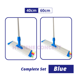 CT Aluminium Flat Mop Complete / Microfiber Flat Mop Set / Microfiber Wet & Dry Mop / Cleaning Floor Mop / Mop Lantai/LapCepat™ 快擦套布/Power Bersih™ 万能洁布套