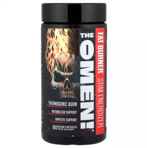 JNX Sports The Omen Fat Burner For Weight Loss Boost Energy Increase Metabolic Burn 60-100Caps