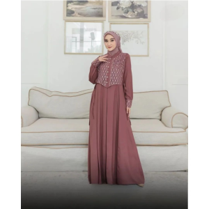Shabira Baju Sarimbit Mewah Lebaran Gamis Couple Keluarga Ibu Anak Perempuan Trend Terbaru 2025