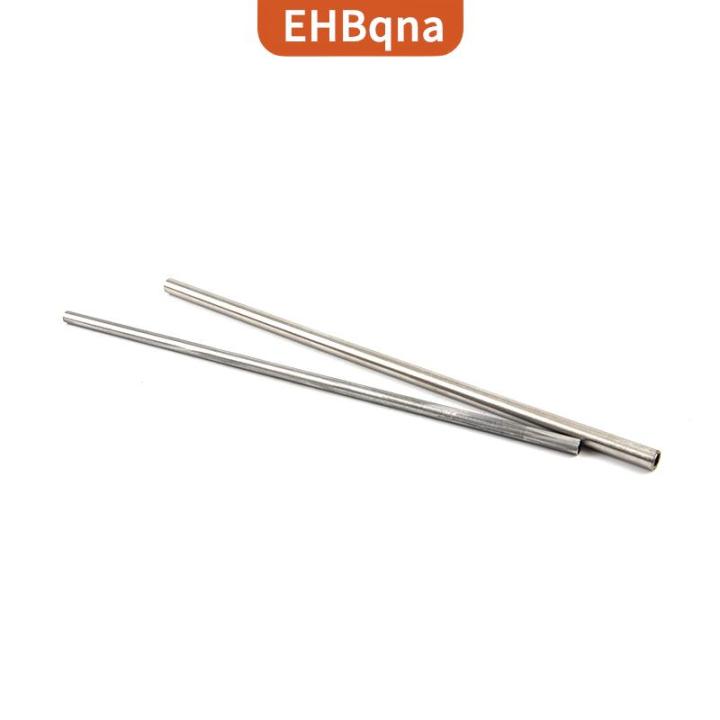 [COD] EHBqna Silver Round 304 Stainless Steel Capillary Tube Pipe 250mm Hollow Circular Tube