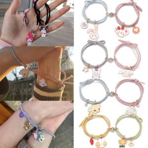 Kawaii Kuromi Couple Bracelet Cartoon Men and Women Gift Friendship Charms Jewelry Toys