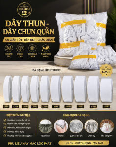 [Bó 51020 Mét] Thun quần chun quần size 1cm1.2cm1.5cm2cm2.5cm3cm3.5cm4cm4.5cm5cm phụ liệu may mặc lộc phát..