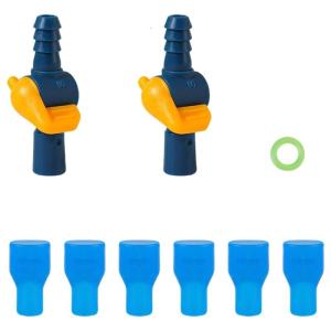 Silicones Bites Valves for Hydrations Pack Bladder Water Bag Backpacking Bites Valves Nozzle Replacement Mouthpieces Set