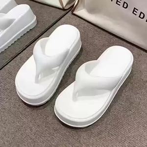 Thick-Soled Height-Increasing Flip-Flops Fashionable Non-Slip High-End Sandals For Women To Wear Outdoors On The Beach In Summer