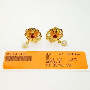 Yon Hing Subang Skru Design Indian 2.68g 2.69g Emas 916