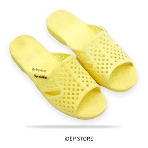 Dép tổ ong màu ĐỎ đế dày LOẠI 1 Nam Nữ đi trong nhà đi biển DL015🔥IDép HCM