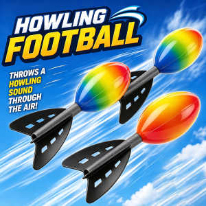 Shark PU Foam Whistling Spiral Rocket Football Throwing Toys Kid Long-Distance Throw Darts Outdoor Fun Interaction Sports Game