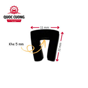 RON CAO SU CHỮ U KẸP KÍNH 58101215 mm CAO SU THIÊN NHIÊN (GIÁ BÁN THEO MÉT)