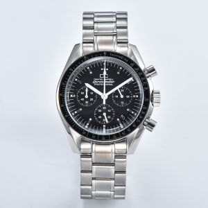 Japanese Quartz Watch Vk63 mens business watch panda dial vk63 movement Chronograph electronic multi-function No sapphire glass