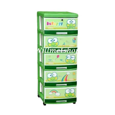 LACI PLASTIK SUSUN 5 MOTIF KEROPPI