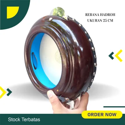 Rebana Hadroh mainan ukuran 25 cm Kotek kincring rebana hadroh anak rebana anak mainan anak