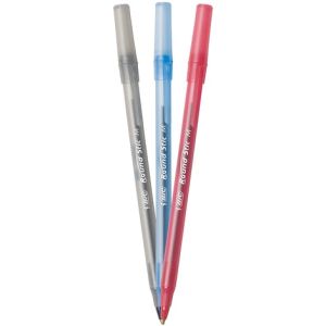 Bút bi BIC Round Stic Xtra Life BIC Ecolution BIC Prevaguard Cỡ ngòi 1.0mm Pen Tapping 1 cây màu xanh đen hoặc đỏ