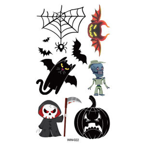 สติ๊กเกอร์แทททู ลายบาดแผล เลือด รอยเย็บ สำหรับฮาโลวีน WW