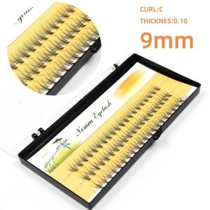 60pcs Individual False Eyelashes Makeup Black 0.1mm Curly Natural Grafting Tools for Eyelash Extension 8910111213mm False Eyelash Individual 0.1mm 60pcs
