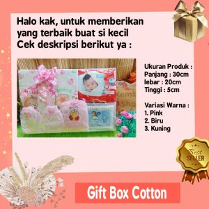 kembarshop- [SUPER MURAH!] Hampers Baby Gift Kado Lahiran Bayi Newborn Diapers Cotton Buds FREE UCAPAN