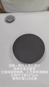 SXH Outdoor simplicity led Wall Lamp Round Landscape Garden Lamp Die-Cast Aluminum Industrial Style Villa Wall Lamp for Exclusive Use