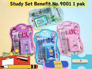 STUDY BUKU TAS SET PAKET ALAT TULIS MEREK BENEFIT NO.8808 1 PAK