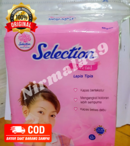 kapas selection lapis tipis 60gr/kapas wajah/kapas pembersih makeup