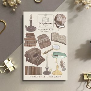 Sticker sheet dark academia 2 - chuyên dán trang trí sổ nhật kí sổ tay | Bullet journal sticker -stic002
