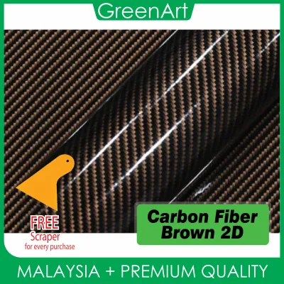🔥READY STOCK🔥 152x152CM (5x5feet) 3D 6D High Glossy Shiny Carbon Fiber Wrap Film Car Sticker