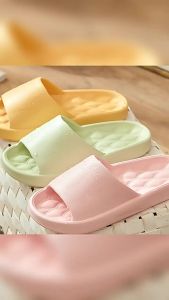 WomenS Home Slippers Bathroom Slide Sandals Outdoor Wear Non-Slip High-End Feel Waterproof MenS Summer Lightweight Waterproof