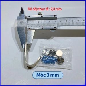 Móc inox móc treo tủ móc lên tường móc treo tiện lợi- CÓ VÍT-045