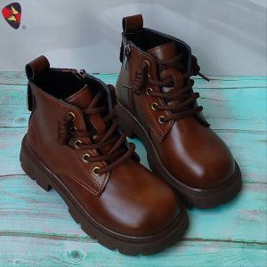 KATERINA FASHION Korean Ankle Zipper Boots Shoes Kids For Girl #M-6927