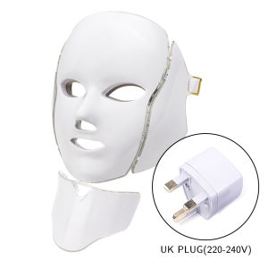 7 Colors Light LED Facial Mask Photon Therapy Beauty Machine With Neck Skin Rejuvenation Face Care Anti Acne Whitening Instrument
