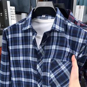 Mens Printed Striped Long Sleeved Shirt Casual Fashion Versatile Top for Autumn 2026