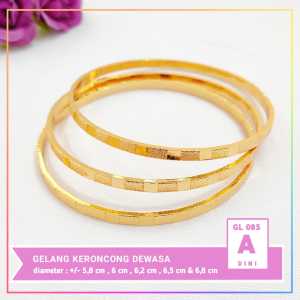 Nice Jewelry Gelang dewasa keroncong ukir terbaru GL 085