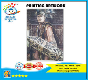 Painting Iban (Premium Quality Printing Artwork)