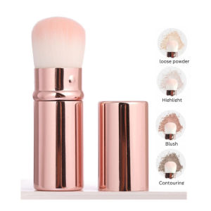 [MALAYSIA READY STOCK] Soft Fluffy Portable Retractable Makeup Brush Blush Contouring Face Beauty Tool