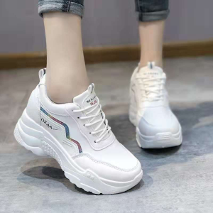 Samain korean rubber sneaker white shoes for women bottom