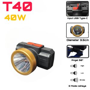 Senter Kepala 100 Watt LED Headlamp Super Terang Outdoor Anti Air AstroNolan