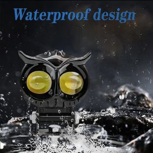 Super Bright Mini LED Motorcycle Lamp – High/Low Beam Dual Color Powder Coat Plug & Play