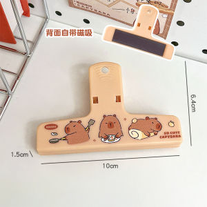 Kapiba xử lý Lều Clip dễ thương capybara văn phòng phẩm Clip văn phòng sáng tạo nhận tài liệu kẹp giữ sách Giá đỡ cố định điện thoại