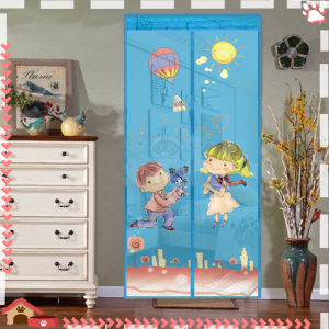 ม่านกันยุง กันยุง ม่านแม่เหล็กกันยุง ติดตั้งง่ายมีแม่เเหล็กทำให้ผ้าม่านปิดสนิท ขนาด 210x90CM ม่านประตูกันยุง ( มีหมุดตะปูแถมให้ในชุด )