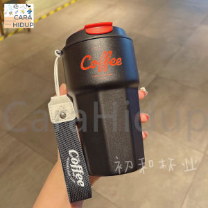 ReadyStock*420ml 304 StainlessSteelThermos Ins Style Water Bottle with Strip