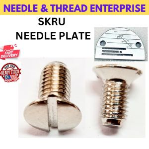 SKRU NEEDLE PLATE/PIRING UNTUK MESIN JAHIT INDUSTRI  / NEEDLE PLATE SCREW / Sewing Machine Parts & Accessories (READY STOCK)