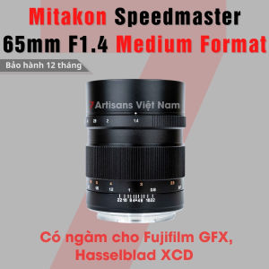 Ống kính Mitakon Speedmaster 65mm F1.4 dành cho Fujifilm GFX và Hasselblad XCD