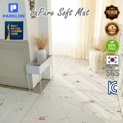 [S 4 colors] PARKLON แผ่นรองคลานรุ่น La Pure Soft Mat ขนาด 100x140 หนา 1.2cm รุ่นใหม่ วัสดุใหม่ พรีเมี่ยมสุด