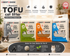 BIS Premium Tofu Cat Litter /Tofu Pasir Kucing 6L/2kg 天然豆腐貓砂