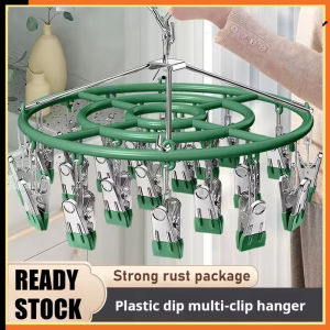 24 Clip Drying Sock Drying Rack Multi-clip Household Hanging Rack Multi-functional Cool Underwear Drying Sock Clip晾衣架