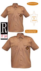 BAJU PENDEK SERAGAM PRAMUKA SMP-SMA