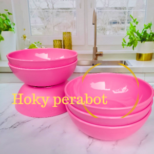 6 Pcs mangkuk Melamin bulat tebal mangkuk ramen bakso seblak tebal tahan panas