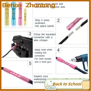 Behoo Kocoo Tun 300PCS Waterproof Solder Wire Connectors amp Heat Shrink Butt Crimp Connectors