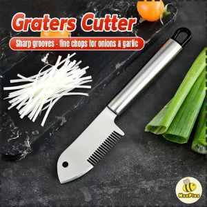 Kitchen Scallion Cutter Rustproof Stainless Steel Vegetable Shredding Tool Graters Cutter