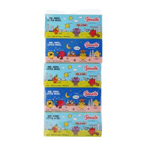 Beautex Mr. Men Little Miss 3Ply Facial Tissue 5 Boxes x 100 Sheets