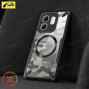 Nanu For Infinix Smart 9/Hot 50i [ Camouflage Bull ] Compatible with Magsafe Phone Case Shockproof Transparent Back Cover soft protective casing